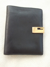 Gucci smooth black leather