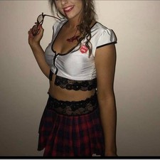 Ann Summers Naughty Schoolgirl Fancy Dress Sexy Cosplay Halloween Size 12 14 16