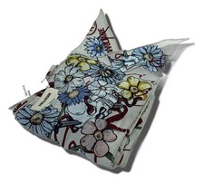 Zadig&Voltaire SKINNY FLOWERS Scarf Green Authentic Women H:5.71” W:91.34” 3276