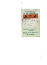 Youth Hostel YHA Members Card