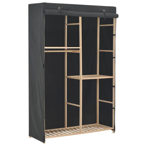 Wardrobe grey 110x40x170cm - grey,