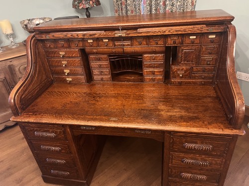 Antique large oak - oak, roll
