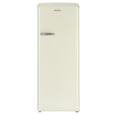 electriQ Retro 194 L Freestanding Fridge with Ice Box – Cream