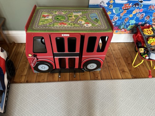 Big red bus play table - big, and