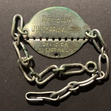 France WW2 Plaque Identity Officer Algiers El Biar Algeria