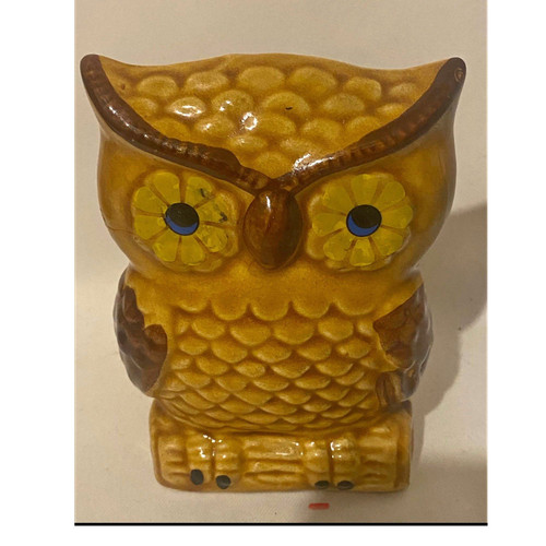 Vintage ceramic owl - vintage,