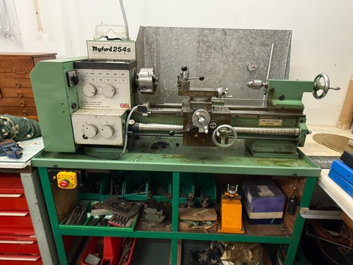 Myford 254s lathe with - myford,