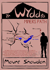 Vintage Poster Snowdon Wales