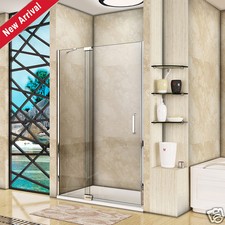 800/900/1000/1100/1200mm Frameless Pivot Shower Door Enclosure 8mm NANO Glass