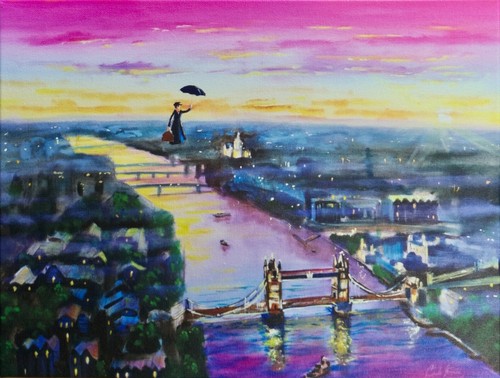 Mary poppins canvas print - mary,