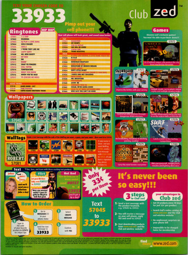 Club zed advertising - advertising, print