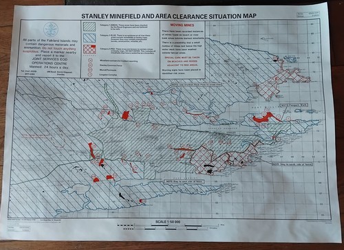 Falkland island minefield map - minefield,