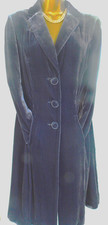 BODEN Vintage pale Purple Silk Velvet Coat 10 UK Soft shade of mauve purple