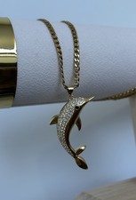 9ct Micro Pavé Dolphin