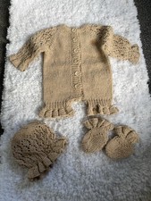 Hand Knit Baby Set