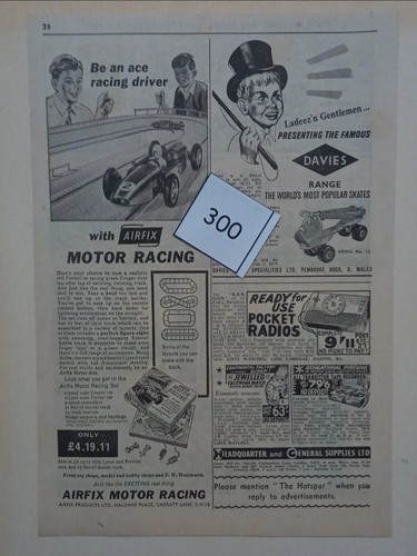 Airfix 1964 advert - , original
