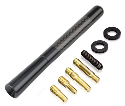 Stubby carbon fibre car aerial - fibre,