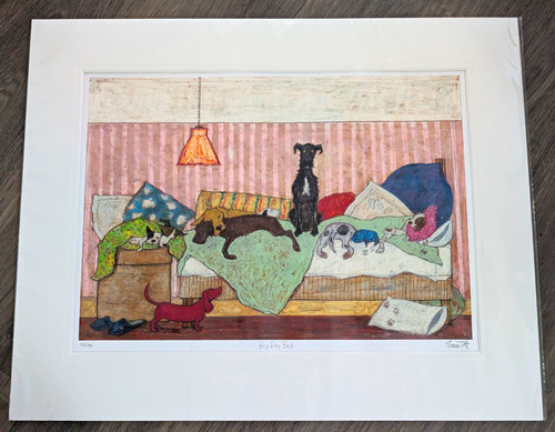 Sam toft big - dog, bed,