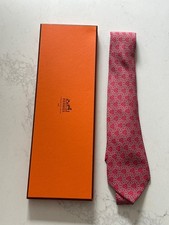 Hermes silk tie GENUINE with
