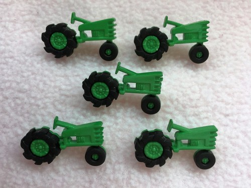 Green tractor buttons dress - green,