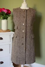 VINTAGE cresta peter brothers sleeveless knit tweed dress SIZE 8 10