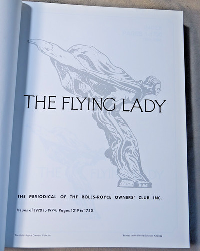 The flying lady - lady, 1970-1974