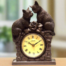 Bronze Effect Cat Couple