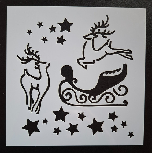 Christmas reindeer sleigh - christmas,