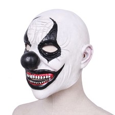 Bald Head Evil Horror Fancy Dress Accessory Scary Clown Mask Halloween Latex