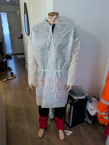 Medical gowns with ties - with,