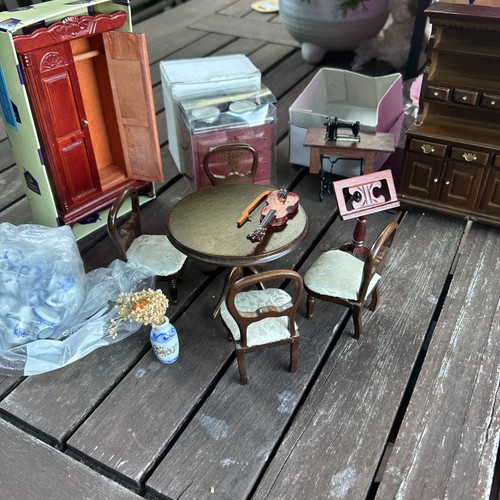 Dolls house furniture wardrobe - dolls,