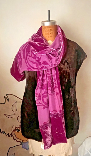 Vintage whistles purple devore - whistles,