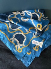 Hobbs Silk Scarf Blue