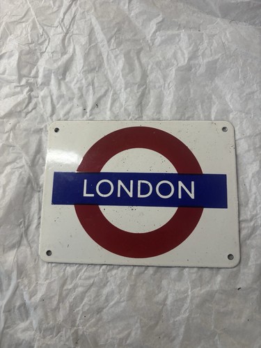 Vitreous enamel sign - vitreous,