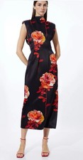 Karen Millen Rose Floral Satin