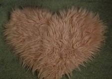Pink Fluffy Love Heart Shaped