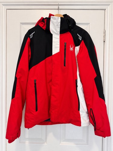 Spyder red black - black, white