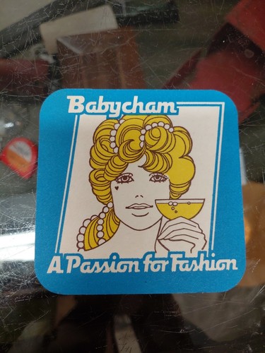 Babycham beer mat - babycham,