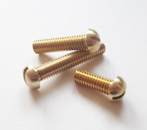 Brass round head machine - brass,