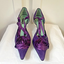Purple Suede Occasion Shoes
