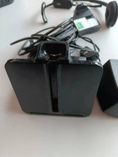 Used Plantronics C054A Wireless Headset Over Head Microphone, Dock and Charger