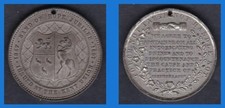 KENT UNION  1847 – 1897 Band of Hope Jubilee. Temperance. 38 mm  White metal. EF