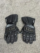 Crane Leather Motorcycle Gloves Thinsulate - Small