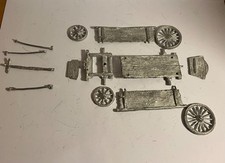 25mm metal medieval wagon kit