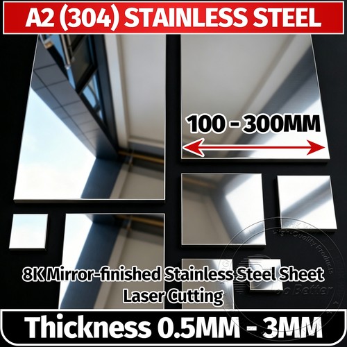 Stainless steel sheet - steel, 8k