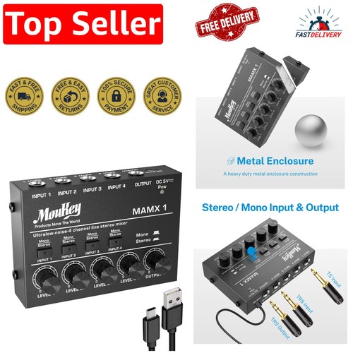 Channel powered audio - 4-channel,