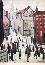 Art postcard lowry - art,