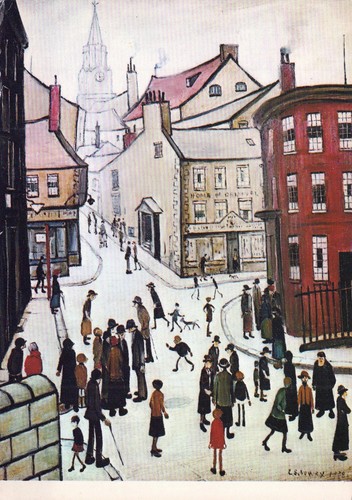 Art postcard lowry - art,