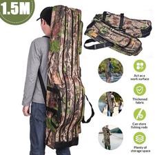 150cm 3 Layers Rod Holdall Rods & Reels Carp Fishing Coarse Carp Travel Bag NEW