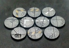 32mm resin bases x10 Concrete